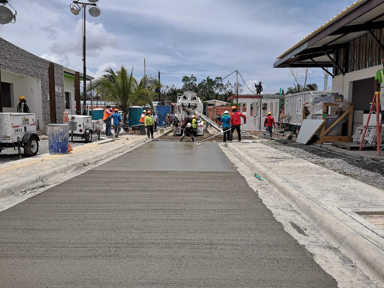 Construcción de pavimento